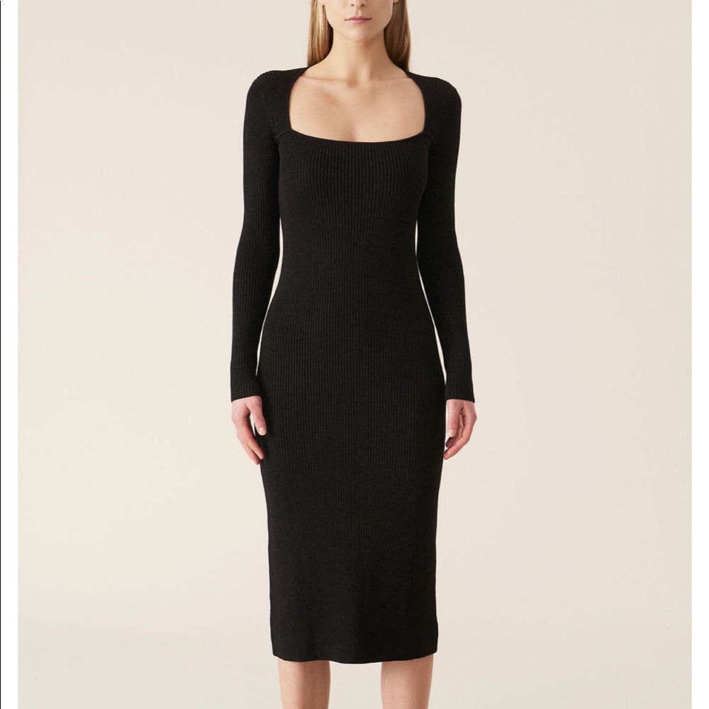 Ganni MELANGE KNIT DRESS